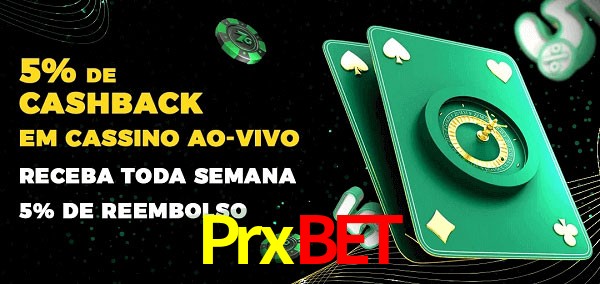 Promoções do cassino ao Vivo Prxbet